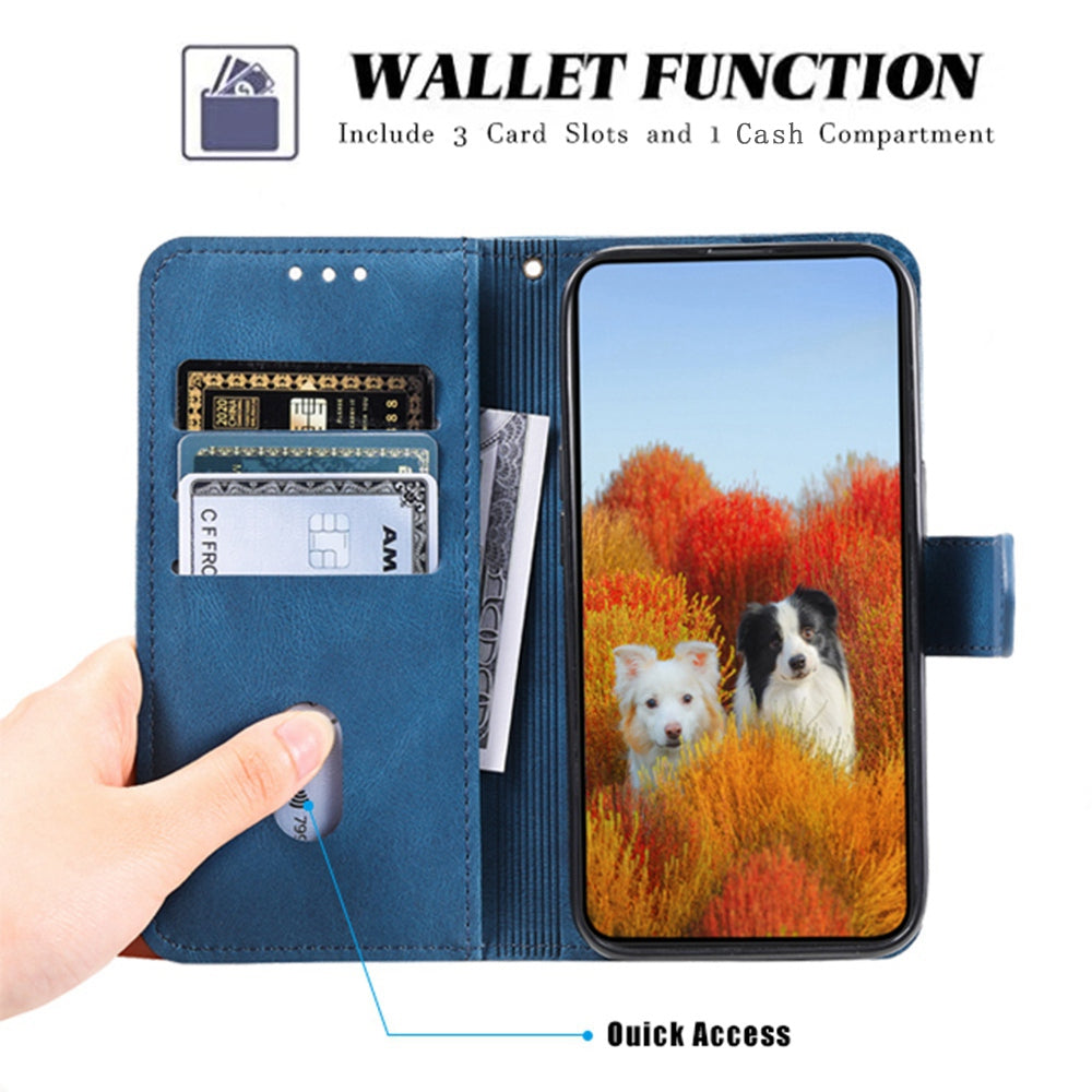 TTUDRCH For Samsung Galaxy S20 FE 2022/S20 FE/S20 Fan Edition/S20 FE 5G/S20 Fan Edition 5G/S20 Lite 004 Splicing PU Leather RFID Blocking Stand Wallet Phone Case with Strap - Blue TTUDRCH For Samsung Galaxy S20 FE 2022/S20 FE/S20 Fan Edition/S20 FE 5G/S20 Fan Edition 5G/S20 Lite 004 Splicing PU Leather RFID Blocking Stand Wallet Phone Case with Strap - Blue